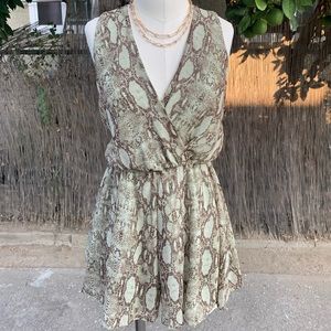 Snake print romper